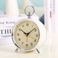 thumbnail image 3 of Analog Alarm Clock for Bedroom Retro Alarm Clock Sure Here's A Product Title for Listing Retro Non-ticking Alarm Clock with Night Light Accurate, 3 of 8