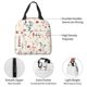 thumbnail image 4 of Easygdp Wildflower Watercolor 3 Bolsa Térmica Premium - Tela Oxford Impermeable, Gran Capacidad, Bolsillo Frontal, Unisex para Trabajo, Escuela, Actividades al Aire Libre y Picnics, 4 of 8