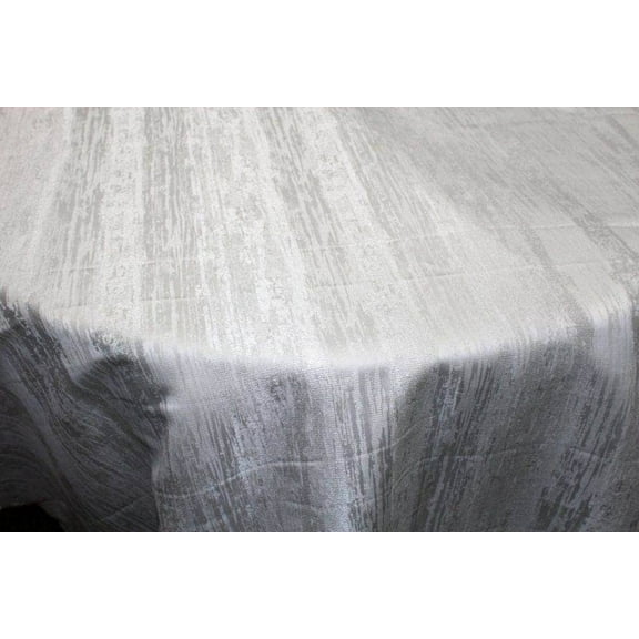 MINIRAL Jacquard Metallic Fabric, 54 Inch. in Width, White / Sample 3x3 Inch