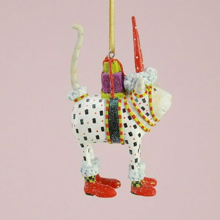 Cat Mini Ornaments - Patience Brewster Mini Pat Santa Hat Cat Ornament 30585