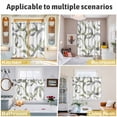 thumbnail image 6 of Sage Green Grey Kitchen Curtains 84 Inch Length, Geometric Circle Modern Abstract Simple Art Grommet Top Bedroom Living Room Curtains, Light Filtering Cafe Curtain Drapes 2 Panels Set 104''x84'', 6 of 9