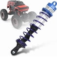 thumbnail image 1 of HUGFEGWE 4pcs Metal 1/8 RC Car Front and Rear Shock Damper Car Metal Oil Pressure Adjustable Assembled Spring Damper for 1:8 RC Model Car Spare Parts (Blue) CJB91-51933, 1 of 9