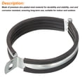 thumbnail image 3 of Unique Bargains 6Pack Split Ring Hanger Pipe Strap Rubber Cushion Pipe Support Fit for 4', 3 of 4