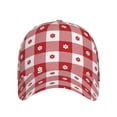 thumbnail image 2 of Haiem Red Plaid Daisy Baseball Cap Dad Hat Cotton Soft Adjustable Fashion Hats for Men Women Unisex Style Headwear, 2 of 9
