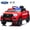 Red, variant on TULILLO 12V Licensed Ford Police Powered Ride on Car with Remote Control, Electric Police Car for Ages 3-8, Black