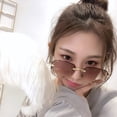 thumbnail image 4 of Cut Edge Square Gradient Color Sunglasses Fashion Retro Metal Frame Marine Sunglasses Female Street Shooting Glasses, 4 of 6