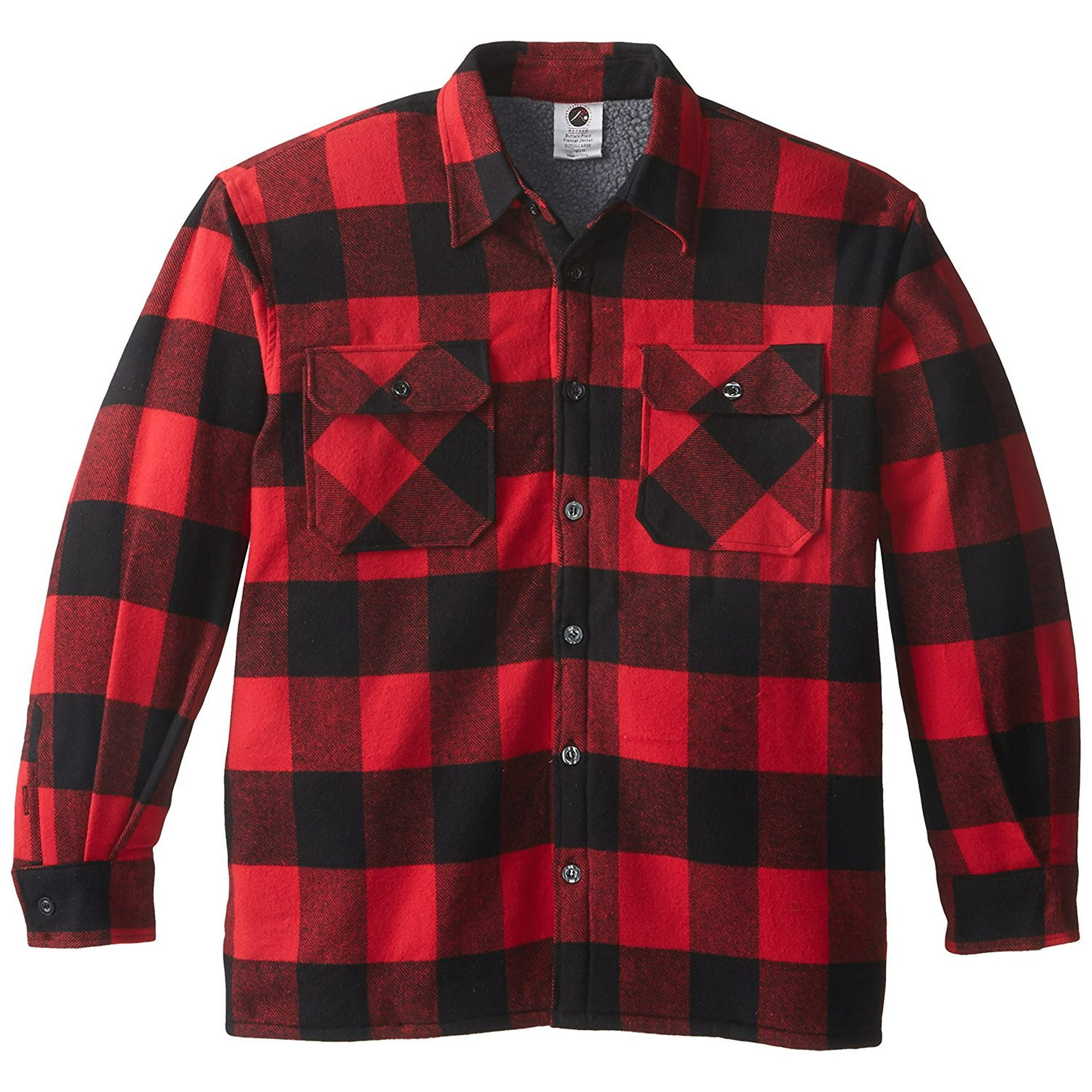 Rothco Extra Heavyweight Buffalo Plaid Sherpa-lined Flannel Shirts