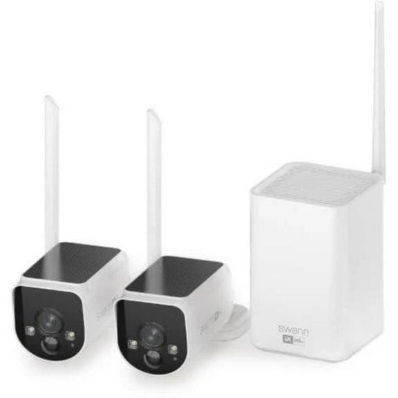 Open Box Swann 6145818 MaxRanger4K Wireless Solar Security System - 2 Pack