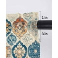 thumbnail image 6 of Boho Morocco Tier Curtains 45 Inch Length,Sheer Curtains for Bedroom Living Room Window Retro Farmhouse Ethnic Neutral Aesthetic Voile Drapes Kitchen Curtains Small Half Window 27.5"x45" 2 Panels, 6 of 7