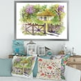 thumbnail image 3 of Designart 'Impression of Rustic Cottage In The Woods' Traditional Framed Art Print, 3 of 4