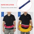 thumbnail image 3 of Marine Automatic Lifejacket Cinturón inflable Rescue Boya Fallo de vida impermeable Utilizado como protector para niños para adultos en bolsas Paquete Camuflaje Azul kenally OD003394-04, 3 of 6