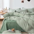 thumbnail image 1 of Cute Plaid Bedding Set チェック柄寝具カバー3点/4点セット, 1 of 8