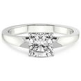 thumbnail image 3 of 1 Carat IGI Certified Cushion Shape Lab Grown Diamond Engagement Ring | 14K White Gold | Arielle Solitaire Diamond Ring | FG-VS1-VS2 Quality Friendly Diamonds, 3 of 4