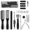 thumbnail image 1 of Professional Pedicure kit 20 In 1 Stainless Steel Foot Care Kit Portable Pedicure Tools Set Dead Skin Remover and Peel C, 1 of 6