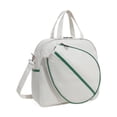 thumbnail image 1 of Bolsa de tenis Bolsa deportiva ligera para mujer Hombre Bolso bandolera profesional con Blanco, 1 of 9