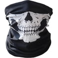 thumbnail image 1 of Qiilu  Motorcycle Face Mask Skull Mask Half Face for Out Riding Motorcycle Black Motorcycle Snowboard Cycling Hiking Perfect Halloween Mask Outdoor Face Mask,Motorcycle Face Masks, 1 of 1