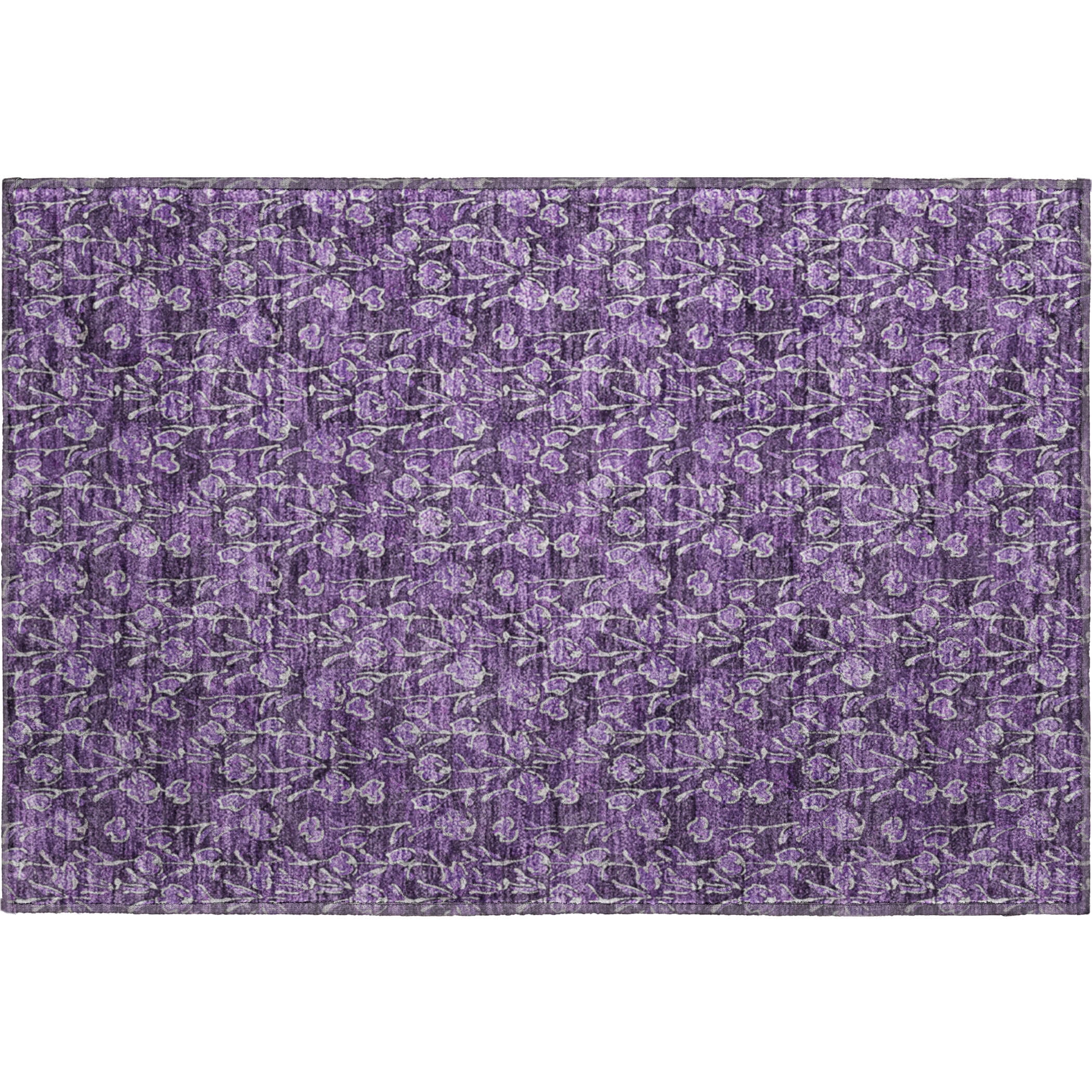 Dalyn Rugs Premium Machine Washable Mayfield AMF692 Purple 1'8" x 2'6" Rug