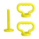 thumbnail image 3 of 2 asas ajustables para pesas rusas para entrenamiento de fitness y levantamiento de pesas al aire libre Amarillo, 3 of 9