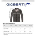 thumbnail image 2 of Gioberti Men's Knitted V-Neck Button Down Cardigan Sweater with Flannel Lining and Pockets, 2 of 4