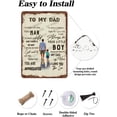 thumbnail image 5 of Vintage Metal Dad Sign, 8x12 inches, Decorative Signage for Father's Day or Birthday, Gift Dad from Son, Personalized Wall Decor, 5 of 6