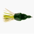 thumbnail image 2 of Scum Frog Bassrat Topwater Bass Fishing Hollow Body Lure with Weedless Hooks, Green, 2 of 3
