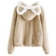 thumbnail image 4 of Puntoco Suéter Señoras Moda Casual Invierno Color Sólido Con Capucha Orejas Sueltas Casual Suéter De Felpa Top Liquidación De Navidad Puntoco Puntoco-1289, 4 of 6