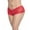 Red, variant on Mapale 90X Plus Size Sexy No-Show Lace Boyshorts