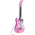thumbnail image 5 of Guitarra para niños para niñas y niños, guitarra de juguete, guitarra rosa, instrumentos musicales, regalo de cumpleaños, fiesta para niños Shuxiu Wang 8390615163996, 5 of 5