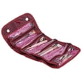 thumbnail image 4 of Toiletry Bag, Small Size With Separate Zippers Stylish Makeup Box,  Storage Organizer Perfect Gift Red, 4 of 8