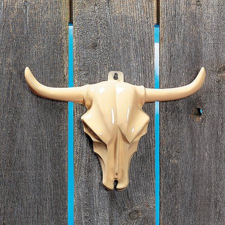 Fun Express Steer Head Wall Decoration Set - Western Party Decor for Cowboy Theme Rustic Style for Events Celebrations & Themed Parties - Perfect for Wall Display & Rustic Decorations - 12 Pieces