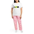 thumbnail image 4 of CafePress - Tennis Love Pajamas - Women's Short Sleeve Print T-Shirt and Pants Light Cotton Pajama Set, 4 of 7