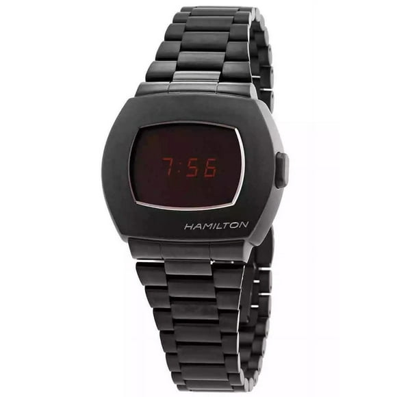 Hamilton American Classic PSR Digital Stainless Steel Black Dial Quartz H52404130 100M Men's Watch