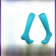 thumbnail image 2 of Calcetines de fútbol finos de color sólido de verano para adultos, medias transpirables absorbentes del sudor, calcetines altos deportivos profesionales antideslizantes para niños, 2 of 5