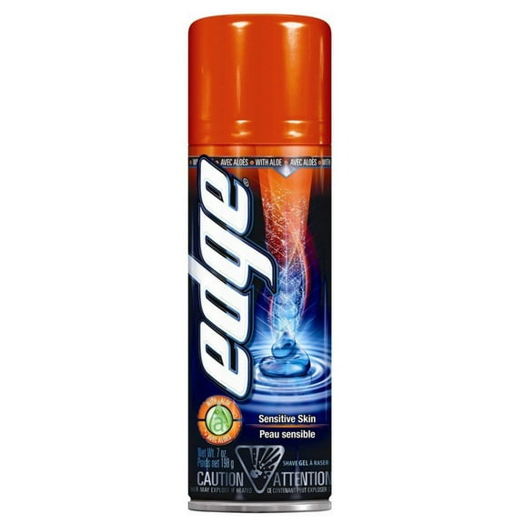 Edge Shave Gel for Men Sensitive Skin - 7 Ounce (Pack of 6)