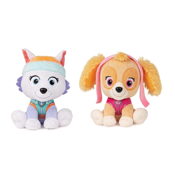 Gund Paw Patrol Plush Bundle of 2, 6 inch Everest and Skye
