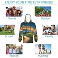 thumbnail image 5 of Cauagu Sunflowers At Sunset for Youth Pullover Hoodie Sweatshirts Hoodie Sweatshirt Aautumn Long-Sleeve Pullover Casual Hooded Sweatshirt for Youth-Small, 5 of 6