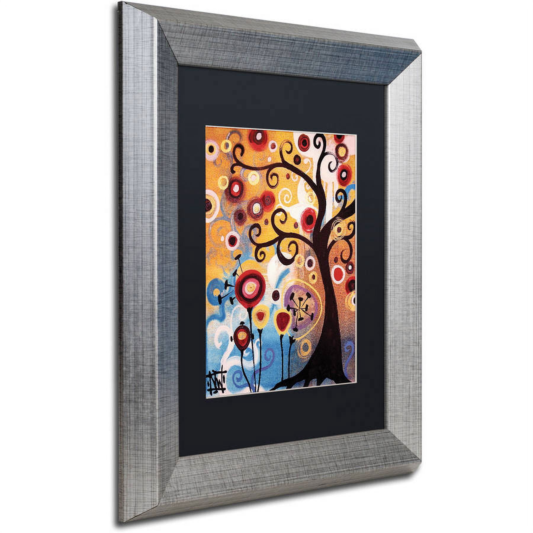 Trademark Fine Art "17" Canvas Art by Natasha Wescoat, Black Matte, Silver Frame