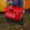 thumbnail image 2 of Coca-Cola 51L (54 qt) Ice Chest Beverage Cooler, 85 Can Capacity, Portable with Bottle Opener, Red and Black, 2 of 7