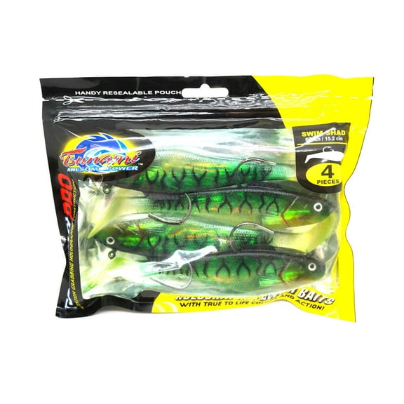 Tsunami Pro Swim Shad Holographic Swim Bait 9" SS9 Green Mackerel