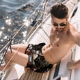 thumbnail image 2 of luoweisi Men's Beach Shorts Quick Dry Swim Trunks with Mesh Lining Easter Rabbit L, 2 of 5