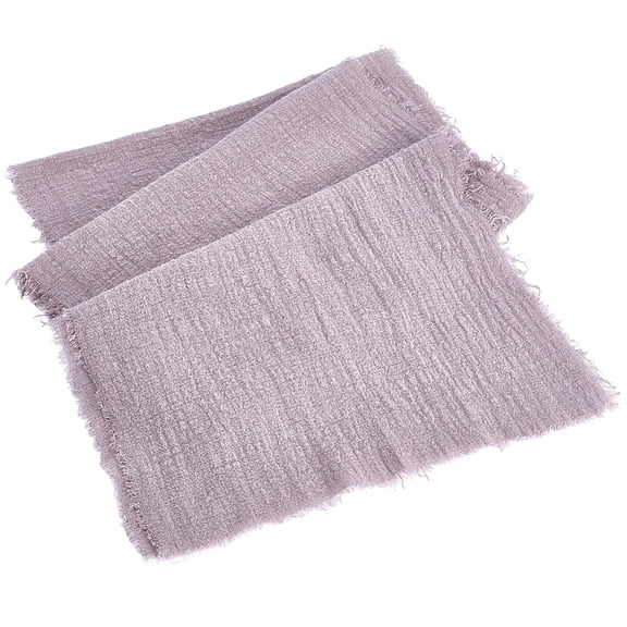 Cotton Table Runners 72x13 Inch Long Rosy Brown Rustic Slub Linen Table Cloth Machine Washable Farmhouse Durable Boho Dining Table Decor for Home
