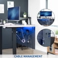 thumbnail image 4 of VIVO Dual Steel Clamp-on 60" x 24" Desktop Pegboard, Magnetic Privacy Panel, 4 of 9
