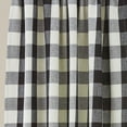 thumbnail image 3 of Buffalo Check Black and Buttermilk 72" x 15.5" Lined Cotton Valance by Raghu, 3 of 3
