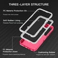 thumbnail image 2 of I-HONVA For Samsung Galaxy S23 FE Case,3-Layer Military Grade Drop Protection Anti-Slip Bumper Rugged Shockproof Dustproof Protection 6.4 inch Phone Case,Pink White, 2 of 7