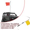 thumbnail image 4 of Model Cars Metal Signal Flags with Pole DIY Modification Replaceable Parts Automobile Accessory Replacement for WPL Yellow 1 Pc, 4 of 8