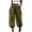 Army Green #28, variant on Harem Pants for Women Sheer Mesh High Waisted Balloon Pants with Pockets Black XL