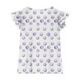thumbnail image 4 of Vmvidoty Girls' Summer Shirts Cute Tops Ruffle Sleeve Crew Neck Casual Tees Purple 12 Years, 4 of 8