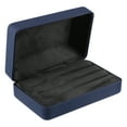 thumbnail image 1 of Unique Bargains 1Pc Multiple Ring Box Jewelry Storage Display Stand Ring Organizer Case PU Leather Gift Box for Wedding Blue, 1 of 7