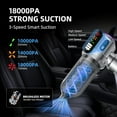 thumbnail image 6 of High Suction 18000Pa Car Vacuum Cleaner One Touch Dust Emptying Fast Charging, 6 of 13