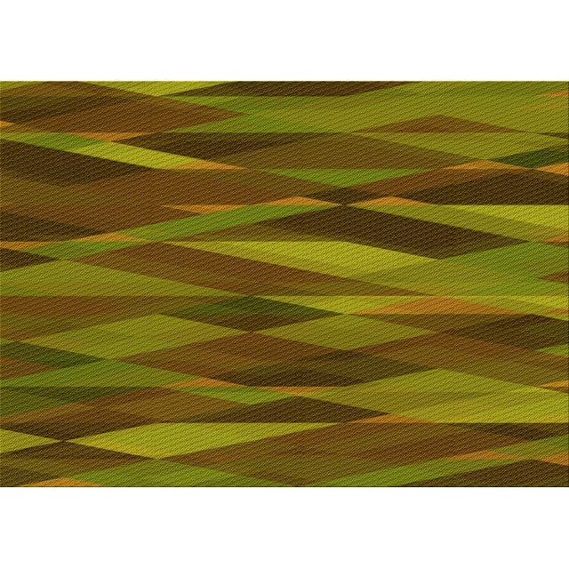Ahgly Company Machine Washable Indoor Rectangle Transitional Dark Bronze Brown Area Rugs, 4' x 6'